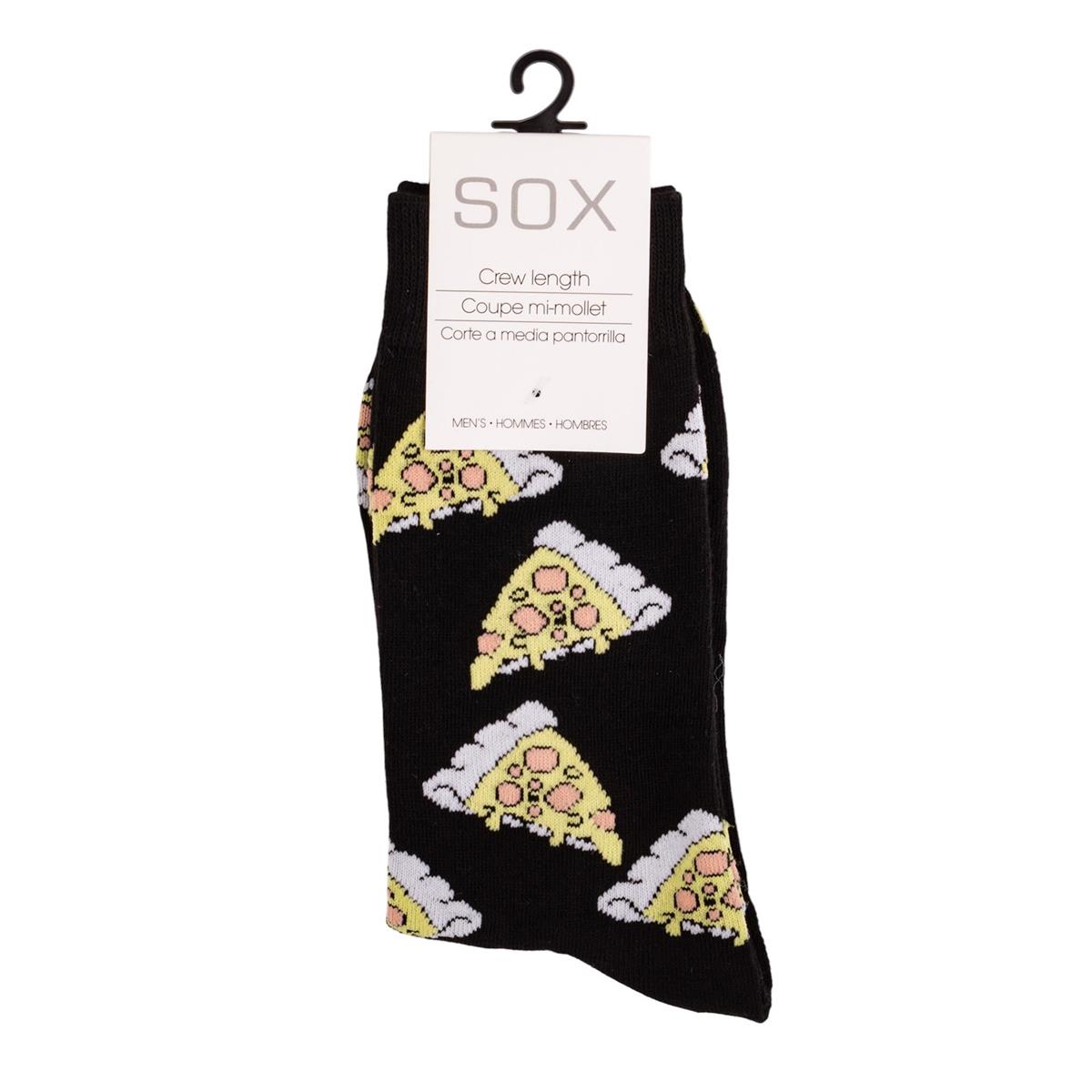 SOX, Men's Socks, Pepperoni Pizza ,cotton/polyester/spandex, hc