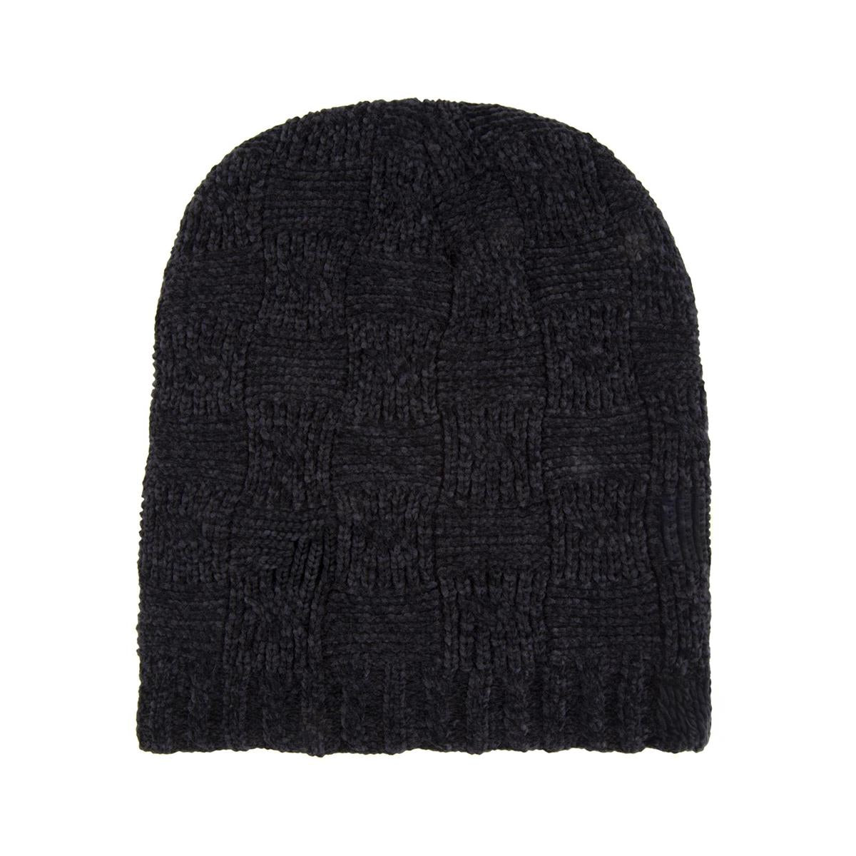 NordicT. Knit Beanie w Woven DetailLadies, Lined, 2 asst, ht