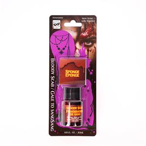Party Gear Hween Fake Blood Kit, 1 Bottle 30ml Blood, 1 Sponge, b/c