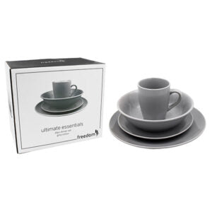 Dinner Set 16Pc Grey