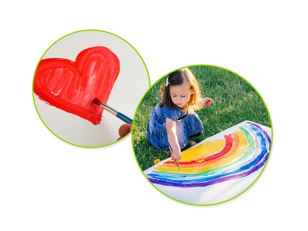 Krafty Kids Paint: 250ml Tempera (8.45oz) G) Red