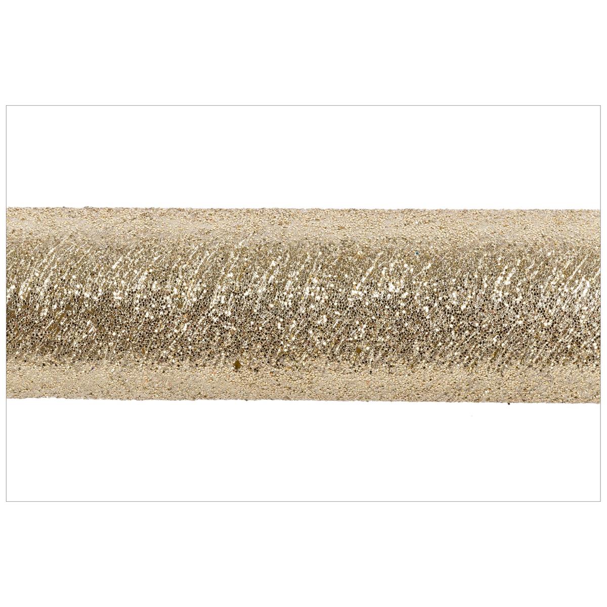 Enlighten 4pk 10" Shimmer Gold Taper Candle, pvc box