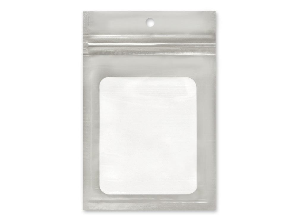 Craft Medley: Resealable Poly Pouches: 4.1" x 6.4" 8pc w/Window B) Silver
