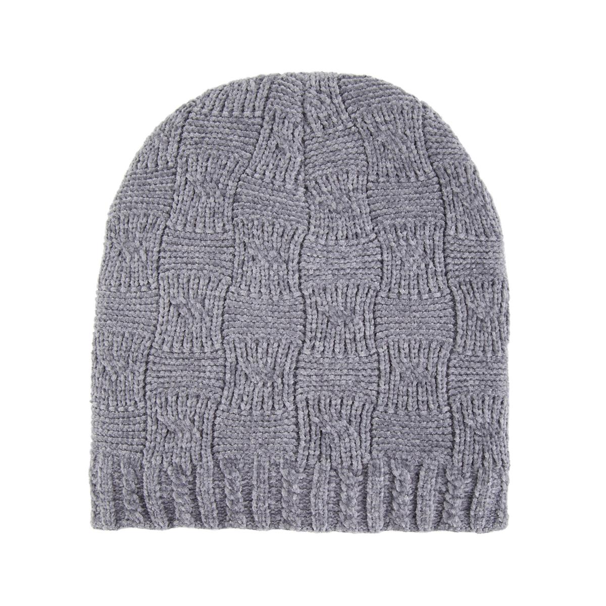 NordicT. Knit Beanie w Woven DetailLadies, Lined, 2 asst, ht