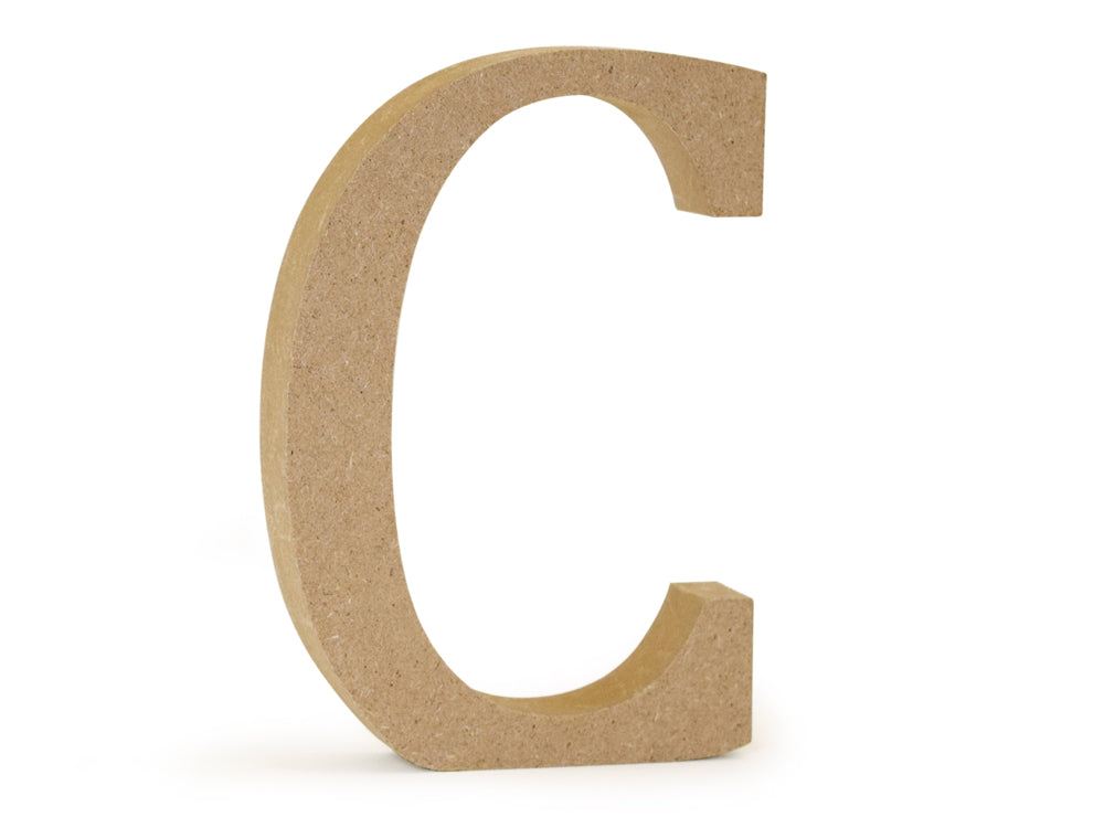 Wood Letters: 5 1/8" MDF Standing C