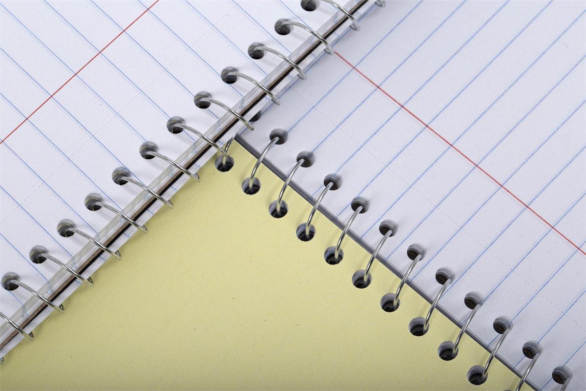 O.WKs. 160 Pages 2 Subject Spiral Notebook, 9" x 6", 2Clr,