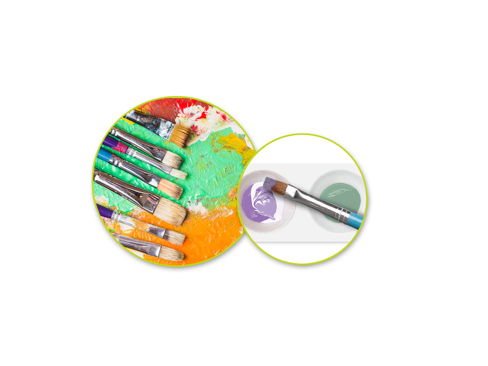 Color Factory: 76ml Premium Acrylic Paint Set 8x9.5ml Tubes A) Basics