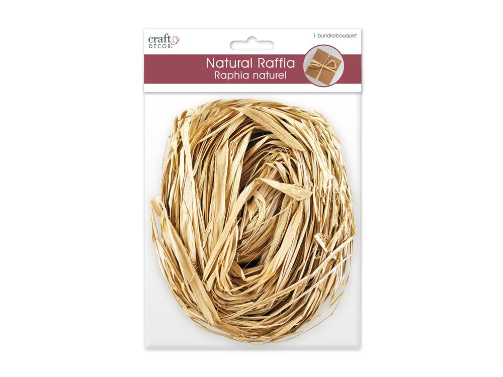 Craft Decor: 2oz Raffia Natural