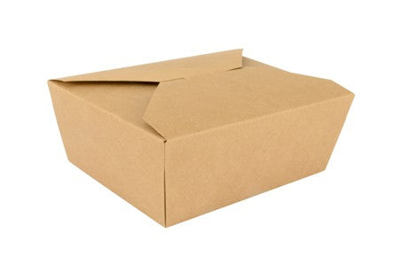 CAFE EXPRESS KRAFT PE BOX #8 (15.2 X 11.8 X 6.2CM) 200/CS (1471450)