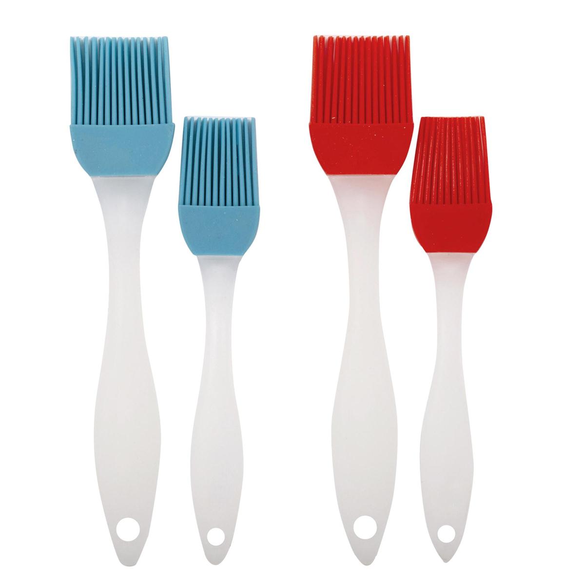 Luciano 2-pc Silicone Basting Brush 7" & 8", 2 col. t.o.c.