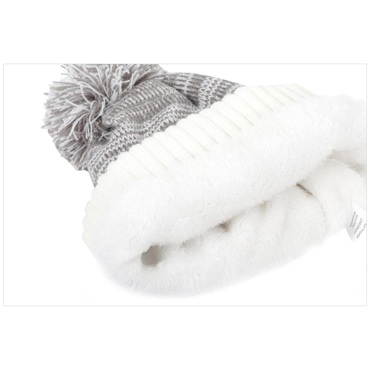 Cozywear Adult Thermal Insulated Canada Beanie Hat w/Brushed Lining,