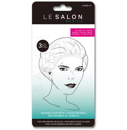 INVISIBLE HAIR NETS - 3 PCS. DARK