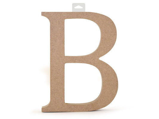 Wood Letters: 5 1/8" MDF Standing B