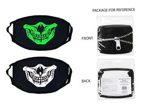 Washable G.I.D Adult Mask,Skull Face,19x12.5cm,Cotton/Polyester