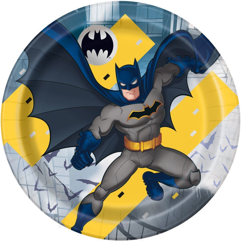 Batman Round 9" Dinner Plates  8ct