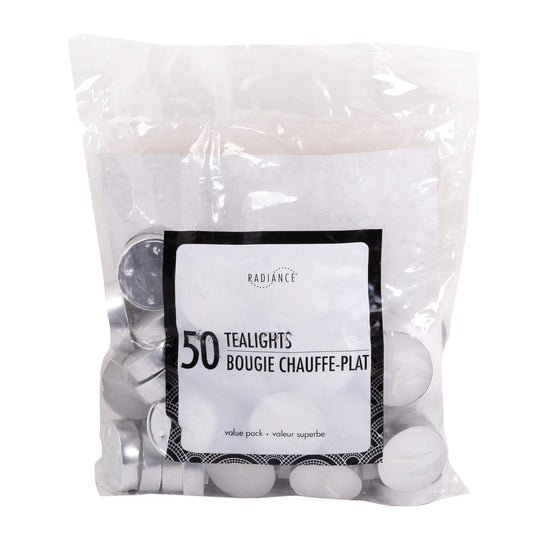 KG Radiance 50Pk White Tlite-10Gm Bagged, 3 Hours (Az) (85783)