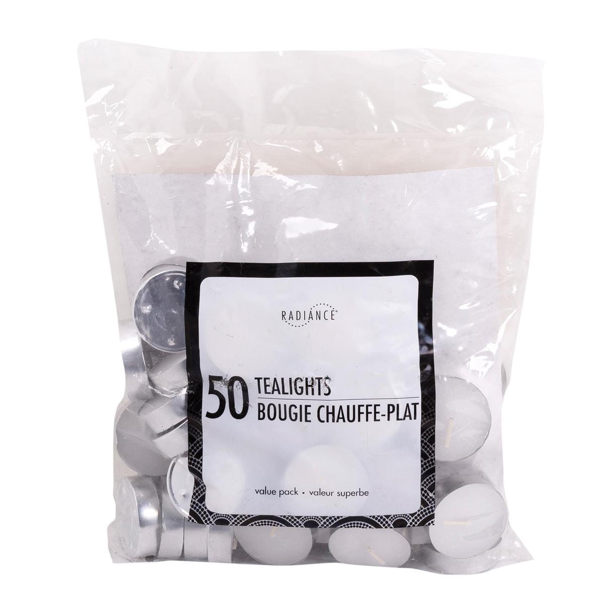 KG Radiance 50Pk White Tlite-10Gm Bagged, 3 Hours (Az) (85783)