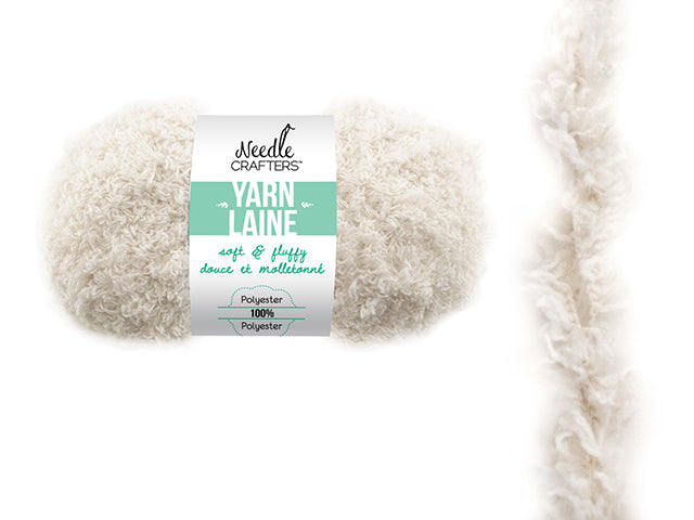 Needlecrafters: 50g Soft'n'Fluffy Yarn M) White