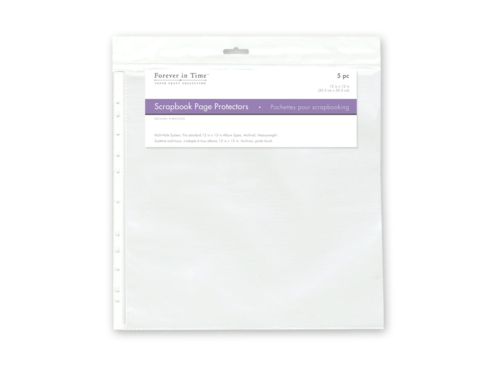 Sheet Protectors: 12"x12" Archival x5 Heavyweight 0.06mm