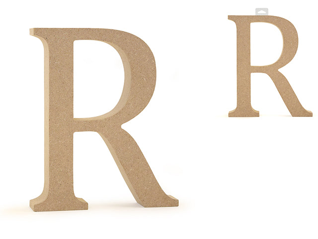 Wood Letters: 5 1/8" MDF Standing R
