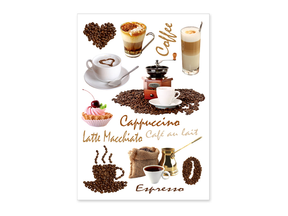 Craft Decor: 11.8"x15.75" Wall Art Clear E) Coffee Time