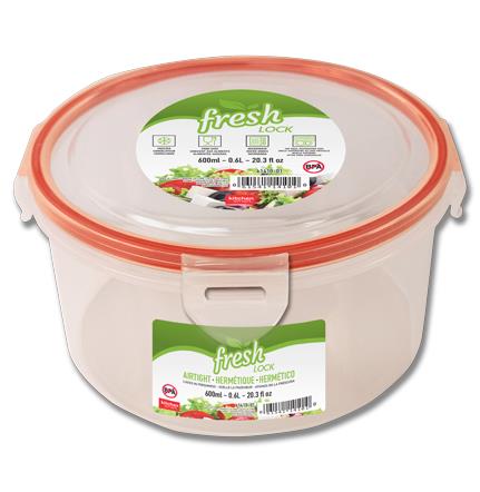 SURELOCK FOOD CONTAINER ROUND, 600ML - 20.3OZ