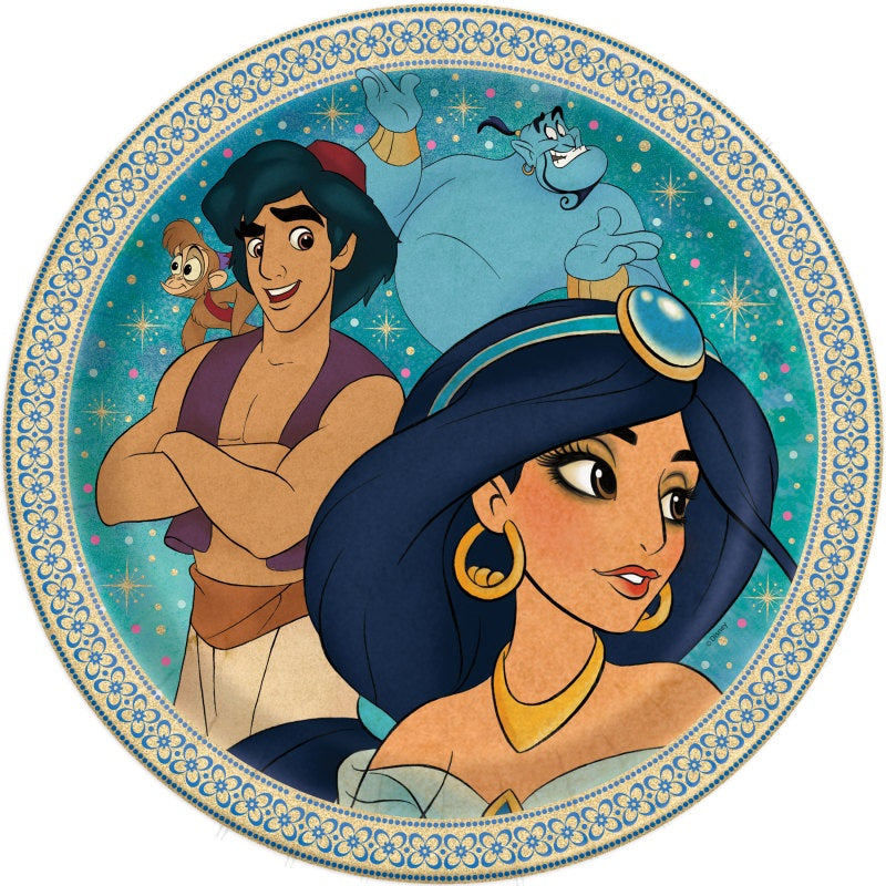 Disney Aladdin Round 9" Dinner Plates  8ct