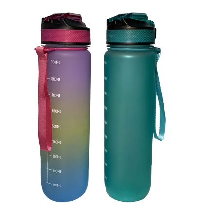 BOTTLE-900ML-2 ASST. RAINBOW-BLUE