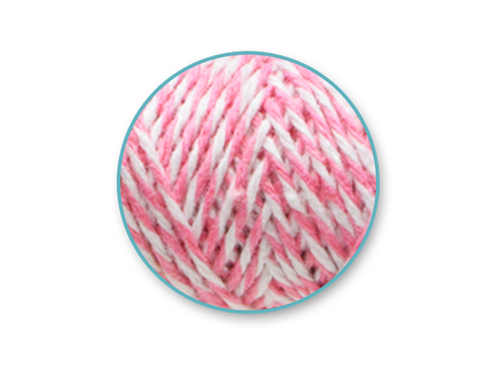 Craft Medley: 30m Bakers Twine 4 Spools Asst (4x10m) B) Pastel