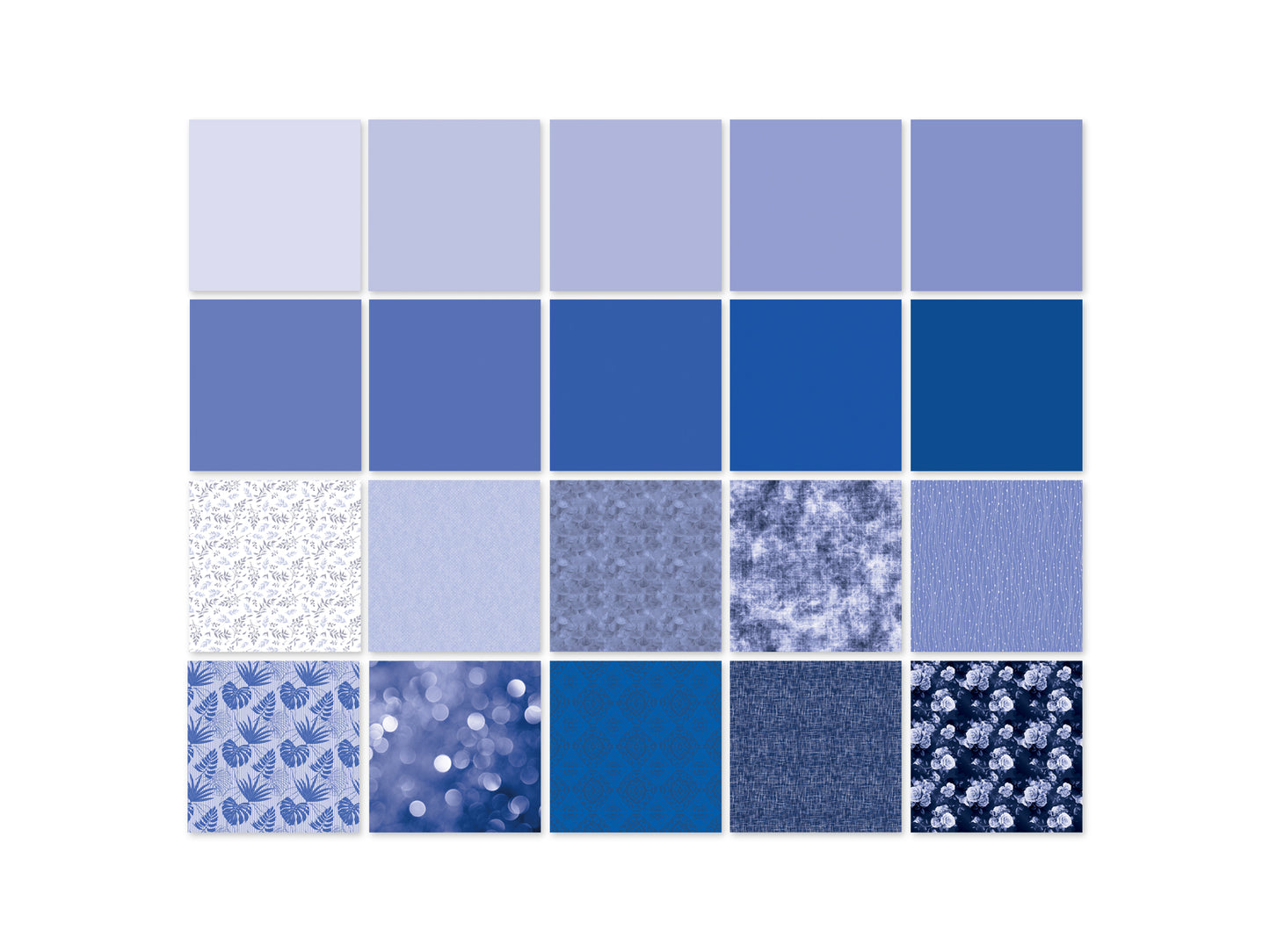 Paper Pad: 4"x4" Color Theme Stack Pad x100 5eax20styles 100GSM B) Blue