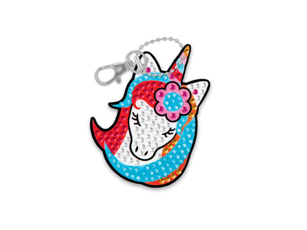 Krafty Kids Kit: Diamond Painting DIY Keychain Kit D) Unicorn