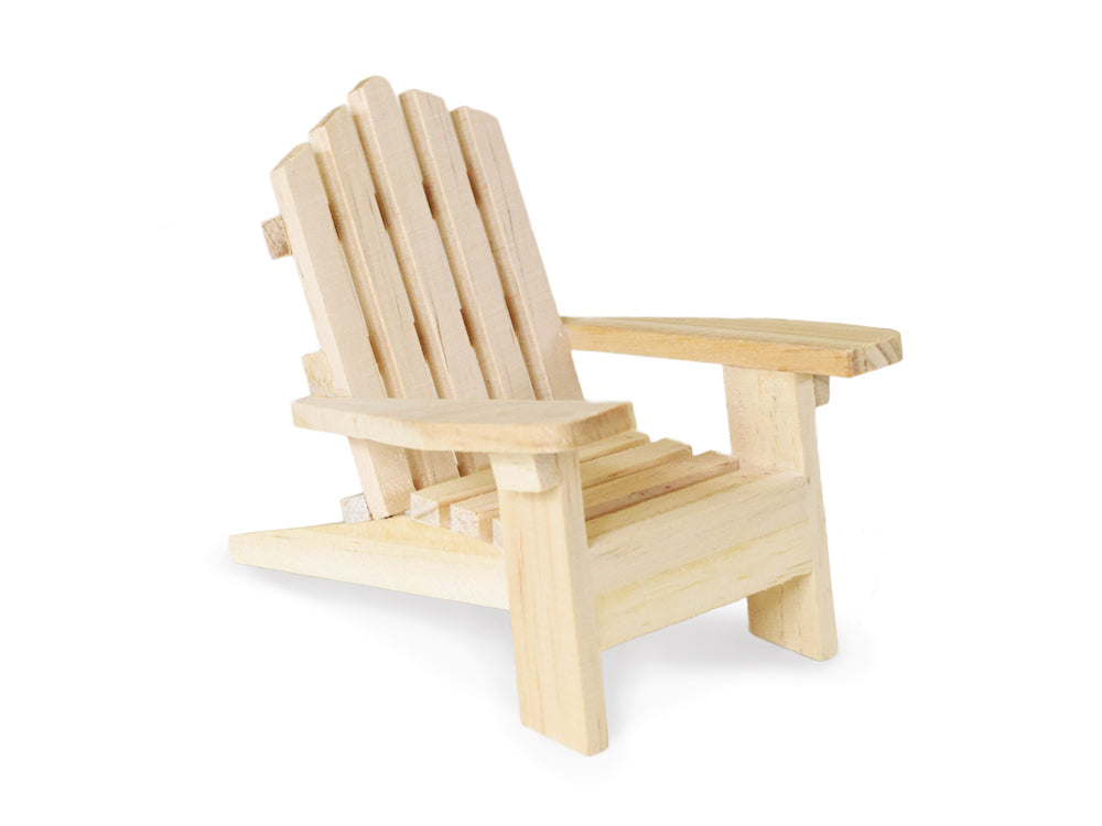 Wood Craft: 9x11.5x9.5cm DIY Mini Adirondack Chair