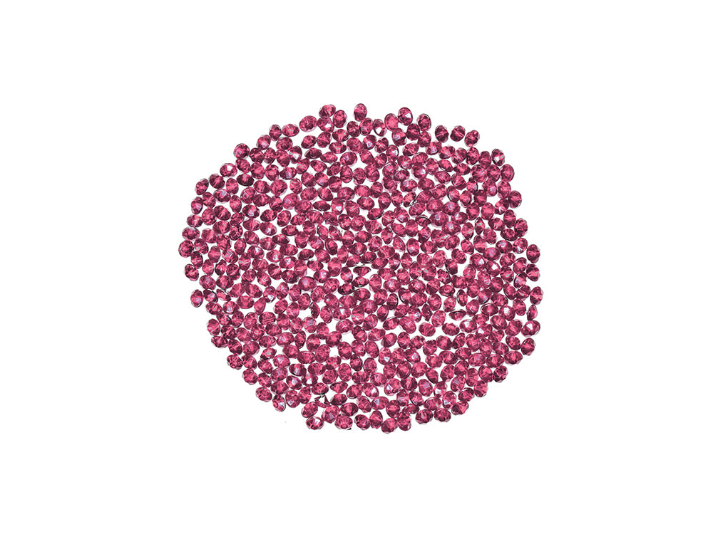 Craft Embell: 6mmx4.5mm Rhinestone Diamond 30g in Glass Jar w/Screw Cap F) Pink Topaz