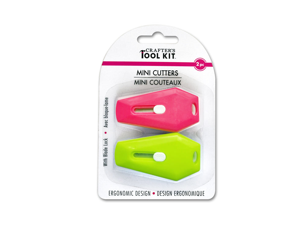 Crafter's Toolkit: Mini Fashion Cutters x2 Locking Ergonomic