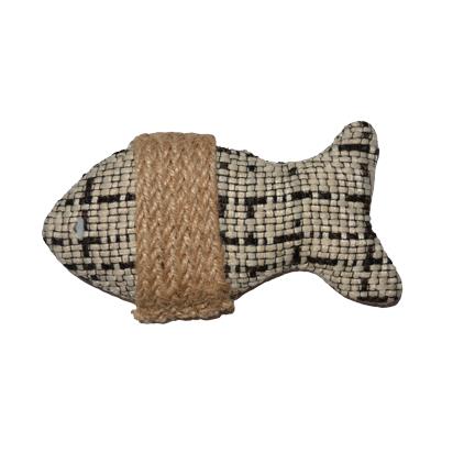 FISH PET TOY-TAUPE 13X7X2.5cm