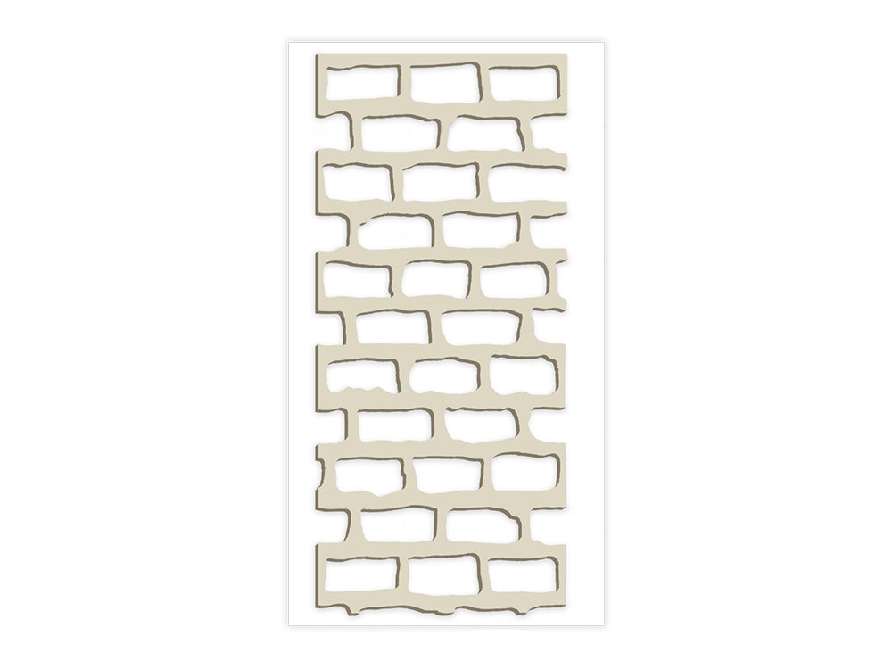 Paper Craft Emb: Laser-Cut Primed Chipboard Accents A) Brick