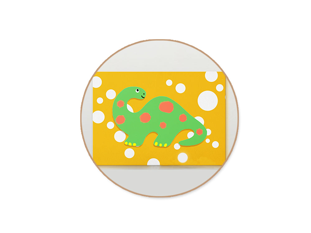 Wood Craft: 8cm Wood Shapes x12 I) Dinosaur