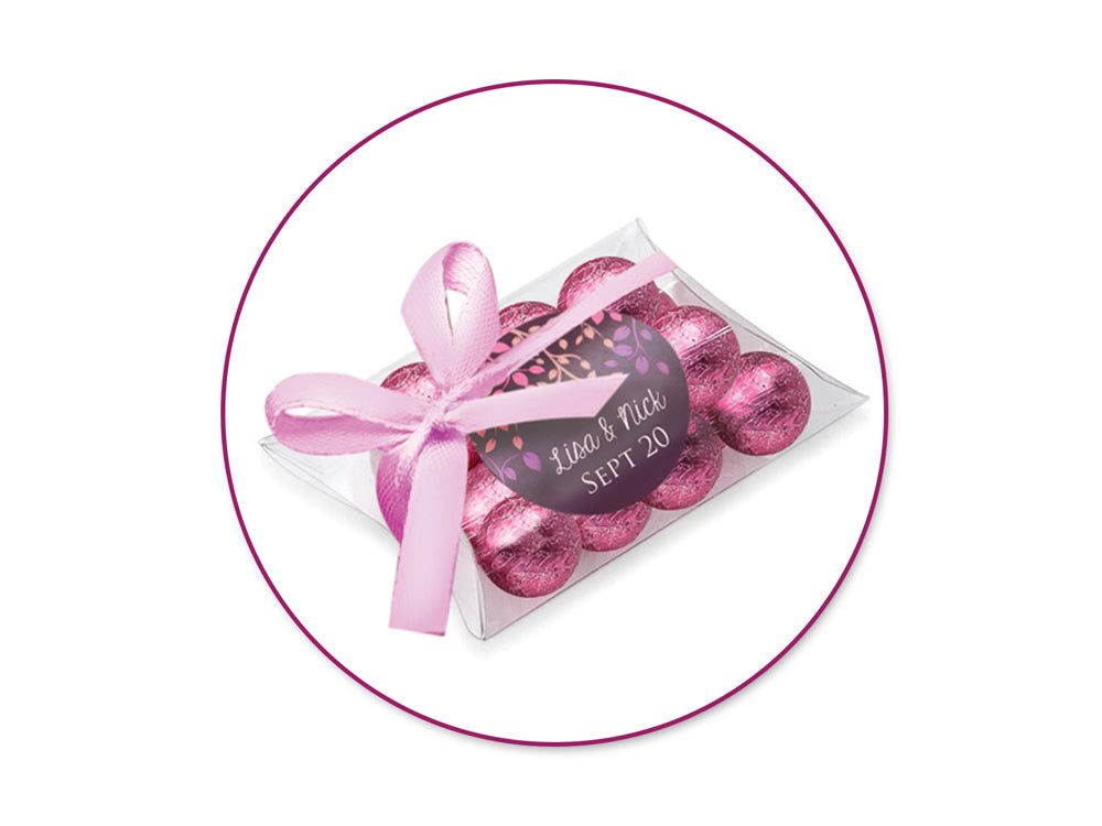 Gift Craft: PVC Clear Pillow Favor Box Value-Pack A) Sml 7.6x6x2cm 10pc