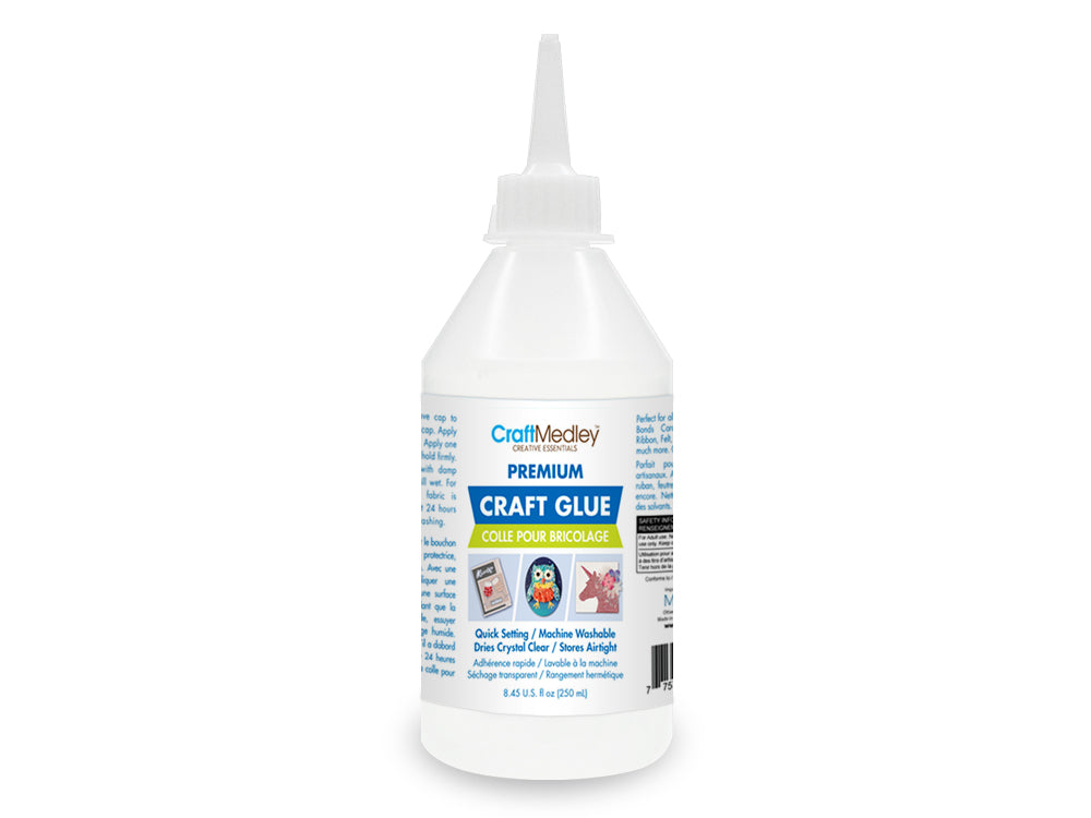 Craft Medley Glue: 250ml Premium Craft Glue Clear (8.45 US fl oz)