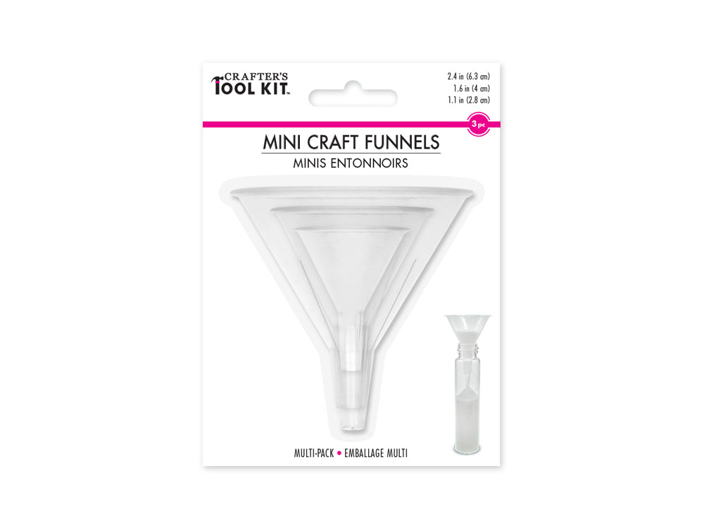 Crafter's Toolkit: Mini Craft Funnels 3/pk Asst Sizes