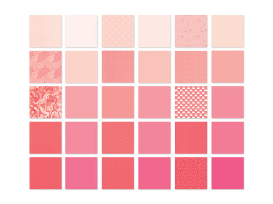 Cardstock: 12"x12" Color Theme Stack Pad x30 Double-Sided 230GSM C) Pink