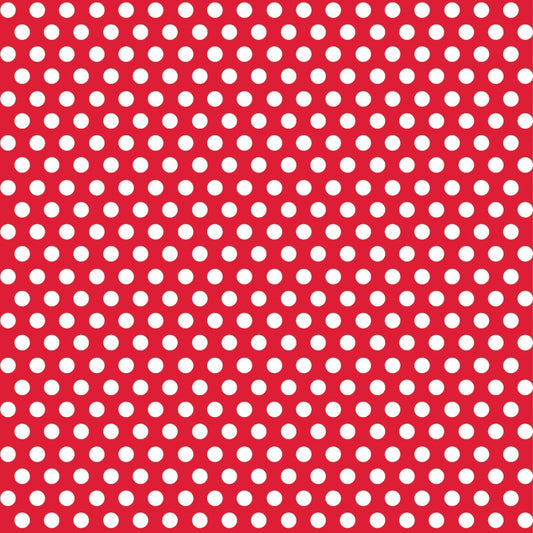 Ruby Red Dots Gift Wrap  30" x 5 ft