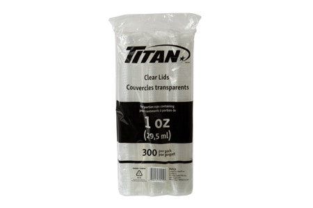 TITAN LID FOR 1 OZ PORTION CUP 300/PK x 4PK/CS (1200/CS) (1554135)