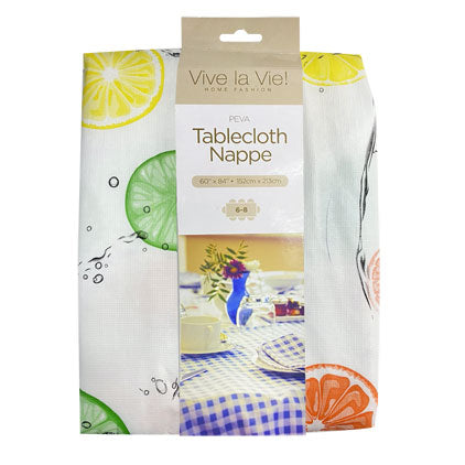 PEVA T/CLOTH-RED FLOWER 60X84