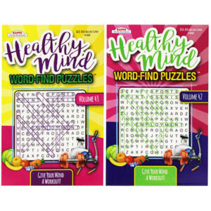 Book Word Finds Healthy Minds
