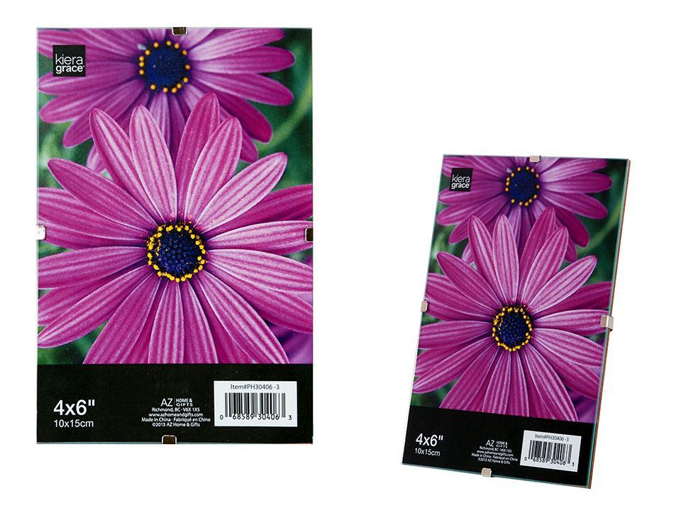 KG Glass Photo Clip Frame  4X6" (AZ)