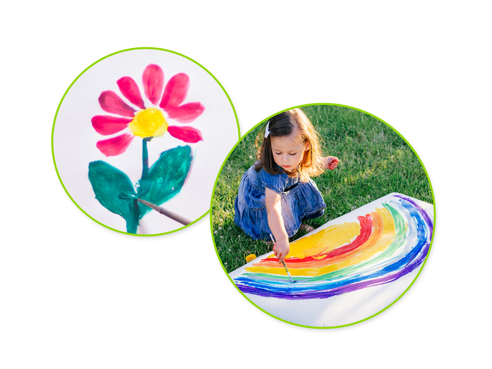 Krafty Kids Paint: 250ml Tempera (8.45oz) K) Neon Pink