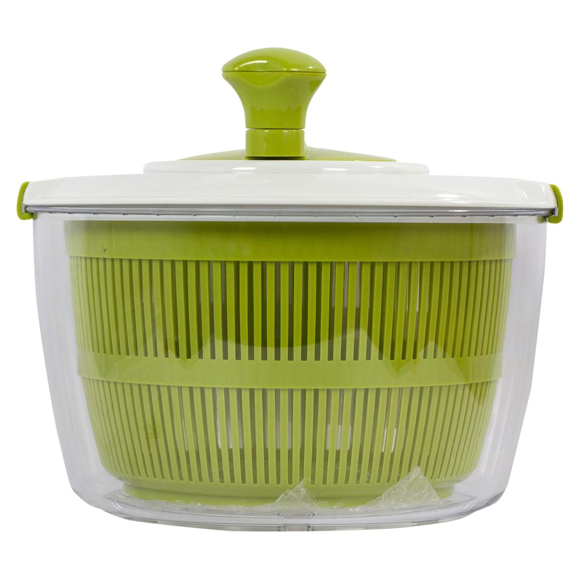 L.Gourmet 10.25"D Salad Spinner w/ Cap, shrink wrap w/ insert (CP)