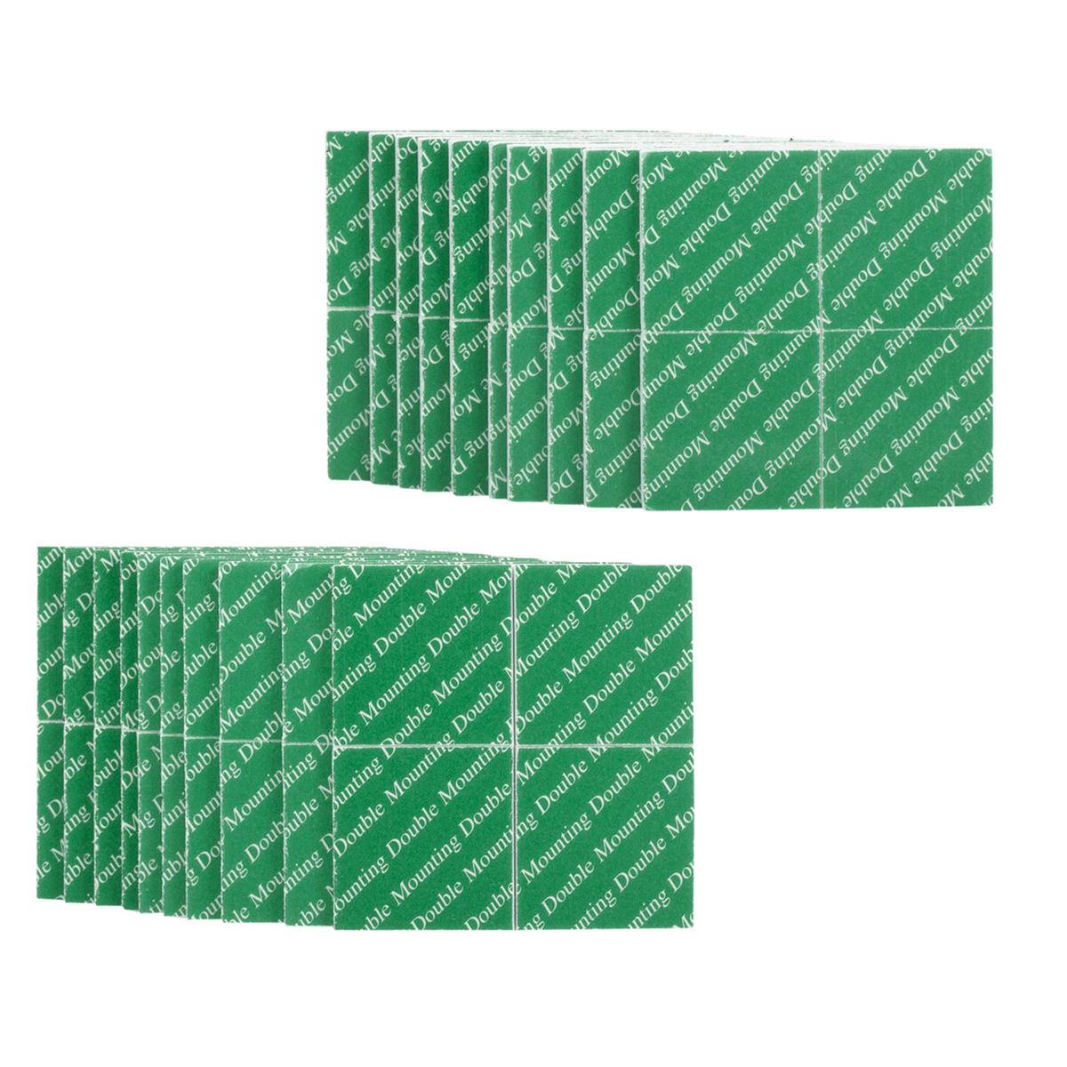 H.E., 80-pc Double-sided Adhesive Foam, Square, 1"x1", b/c