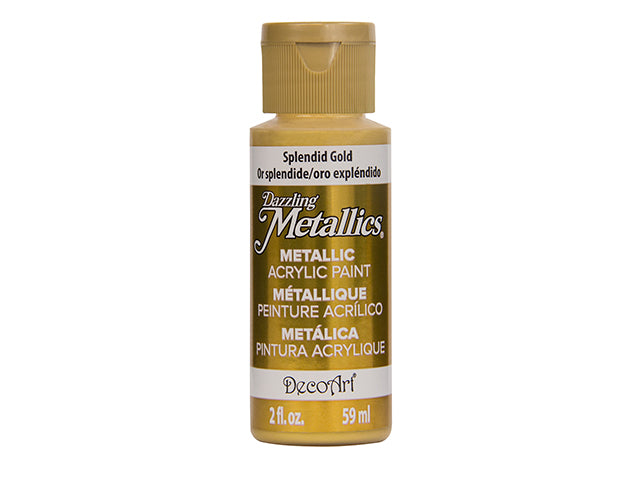 Dazzling Metallics Paint: 2oz All-Purpose Shimmering Luster DA070-336 DA263 Splendid Gold